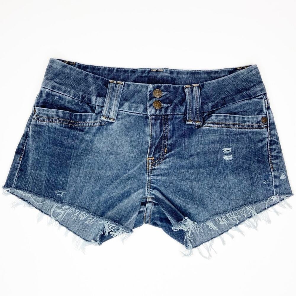 Gap Custom Distressed Denim Cut Off Shorts Sz 4